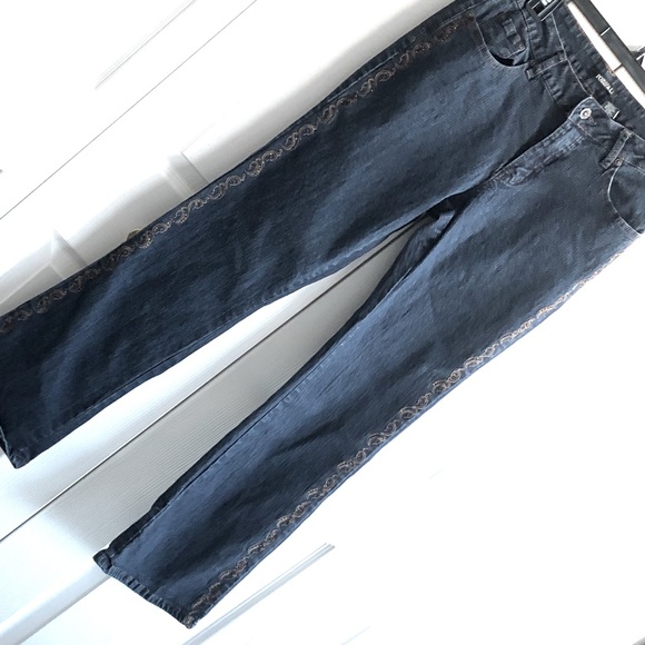 Roz & Ali Embroidered Embellished Jeans SZ 10 - Picture 9 of 14